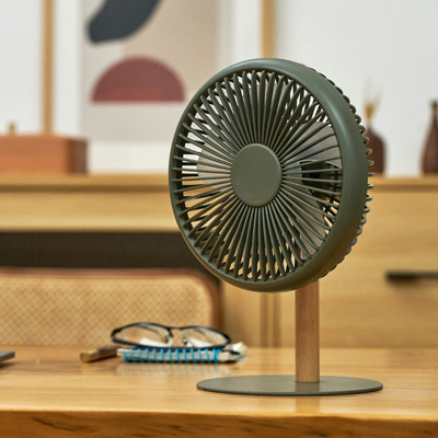 Portable and Detachable Desk Fan with Light