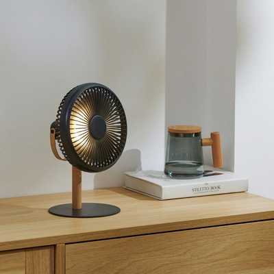 Portable and Detachable Desk Fan with Light