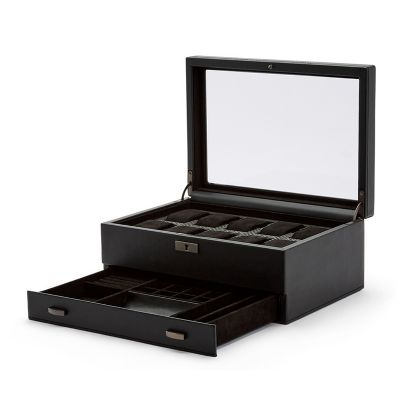 10PC Watch Box Black