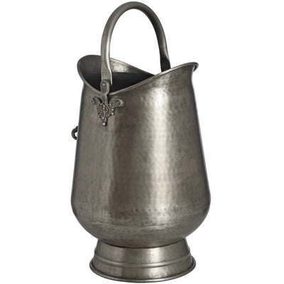 Antique Pewter Coal Bucket Adeum