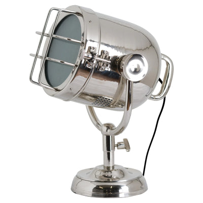 Nickel Industrial Spotlight Table Lamp Adeum