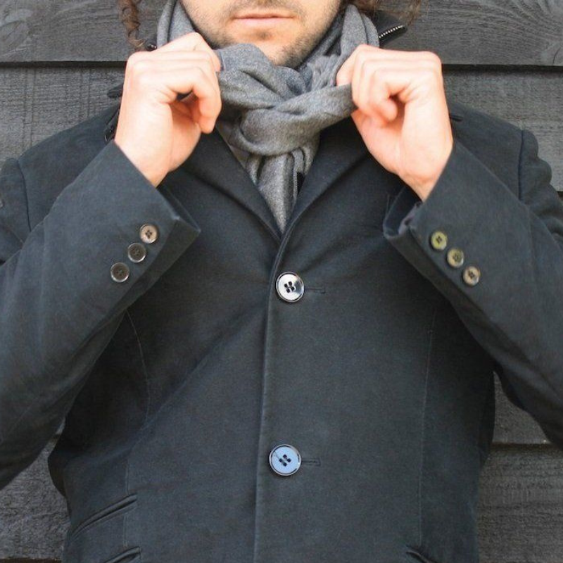 Charcoal Grey Bamboo Scarf Adeum