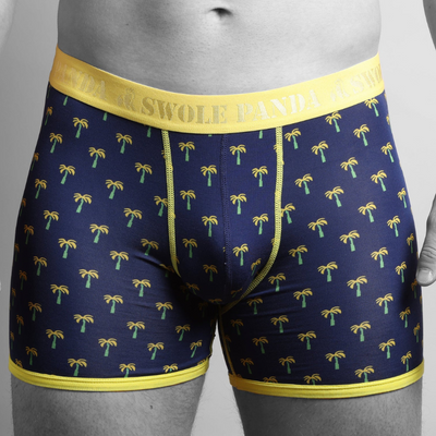 Bamboo Boxers 2 Pack - Flamingos and Palms Adeum