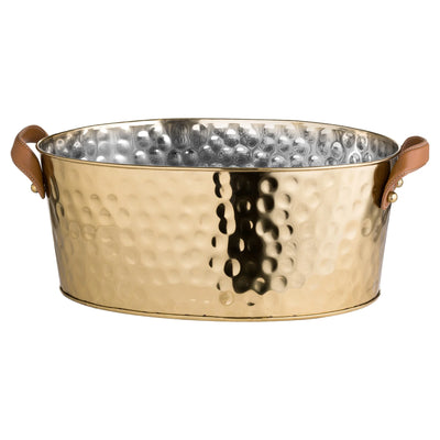 Large Leather Handled Champagne Bucket Adeum