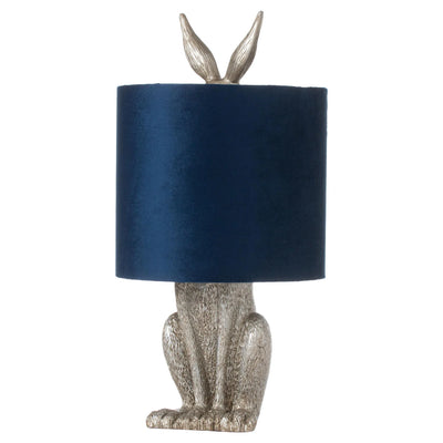 Hare Table Lamp With Velvet Shade Adeum