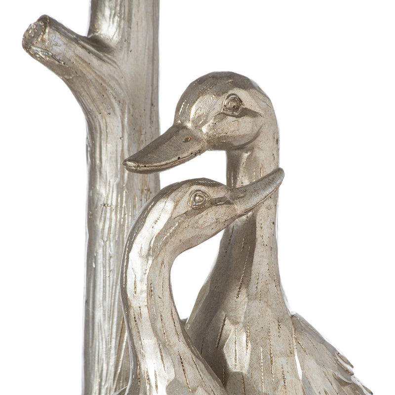 Pair Of Ducks Table Lamps With Velvet Shade Adeum