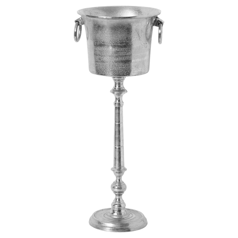 Large Cast Aluminium Standing Champagne Bucket Adeum