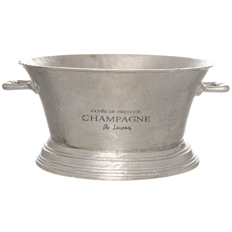 Large Antique Pewter Champagne Bucket Adeum