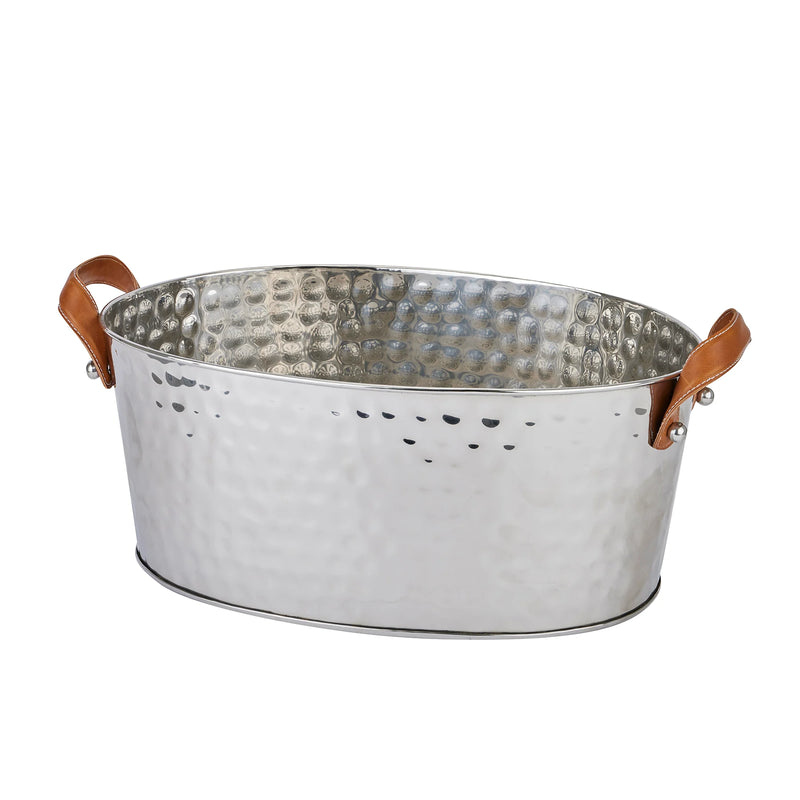 Large Leather Handled Champagne Bucket Adeum