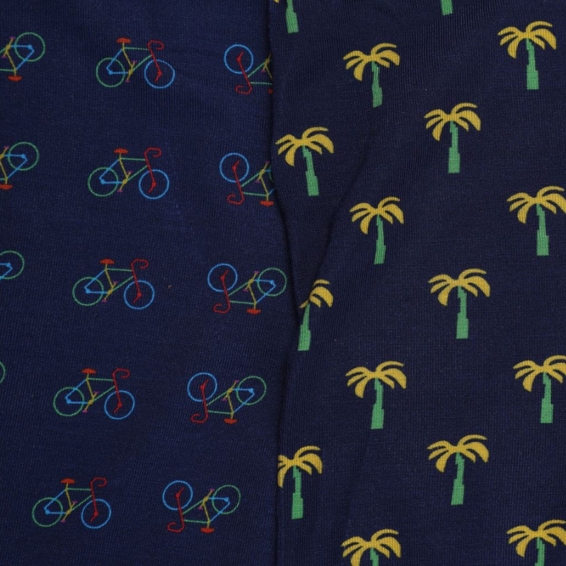 Bamboo Boxers 2 Pack - Bicycles / Palm Trees Adeum