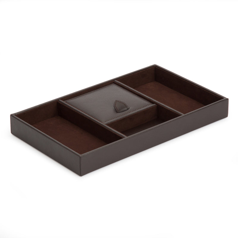 Brown Leather Valet Tray