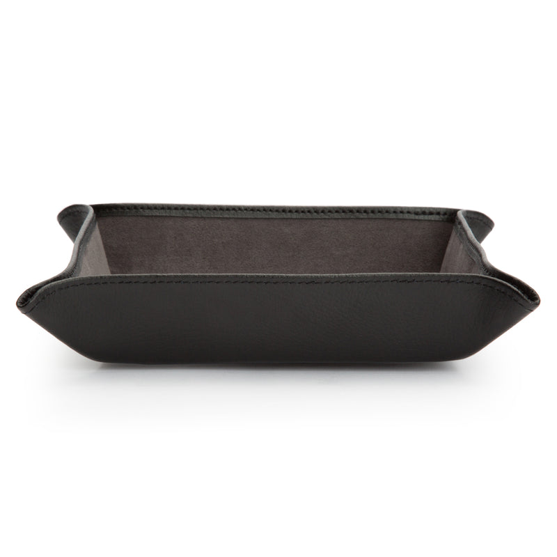 Grey Leather Coin Tray