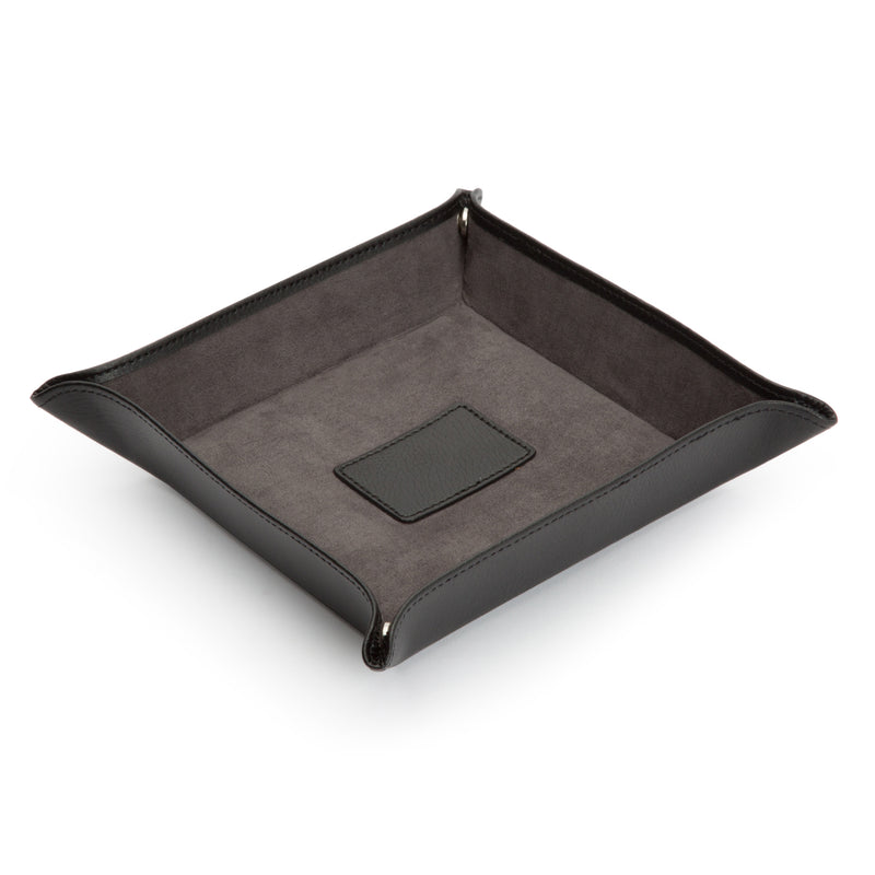 Grey Leather Coin Tray