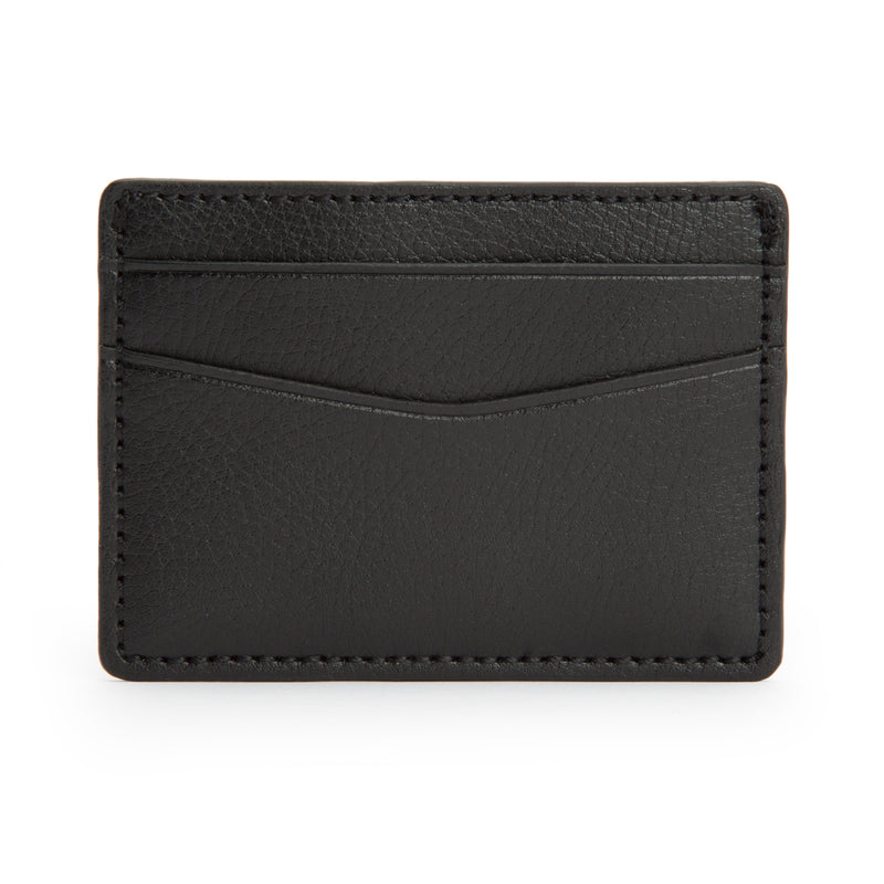 Leather Credit Card Case Black