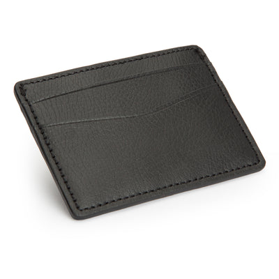 Leather Credit Card Case Black