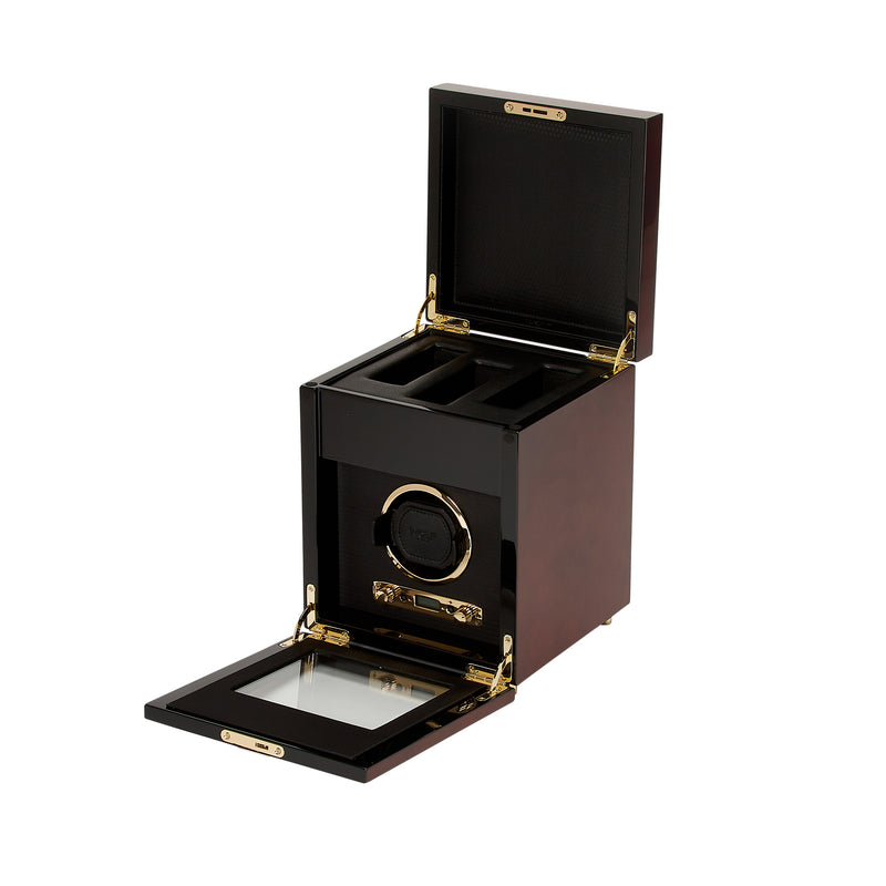 Burlwood SAVOY Single Watch Winder with Storage Rich text editor