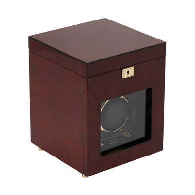 Burlwood SAVOY Single Watch Winder with Storage Rich text editor