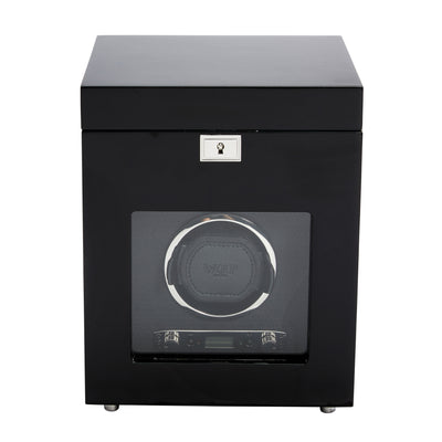 Black SAVOY Single Watch Winder with Storage Rich text editor