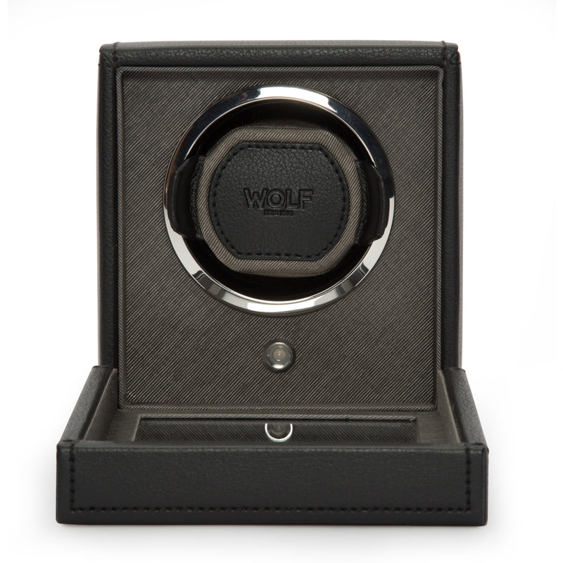 Black CUB Single Watch Winder with Cover