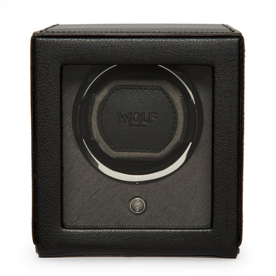 Black CUB Single Watch Winder with Cover