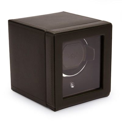 Brown CUB Single Watch Winder with Cover