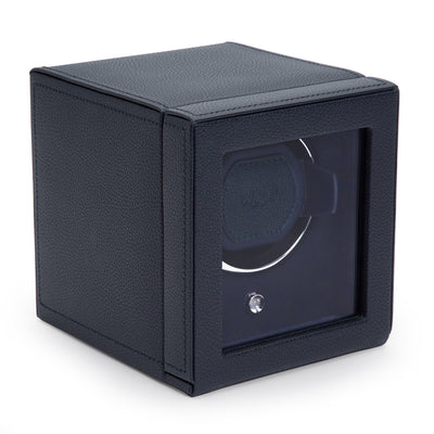 Navy CUB Single Watch Winder with Cover