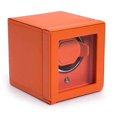 Orange CUB Single Watch Winder with Cover