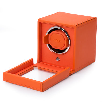 Orange CUB Single Watch Winder with Cover