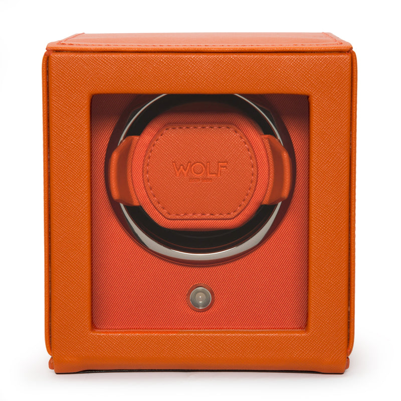 Orange CUB Single Watch Winder with Cover