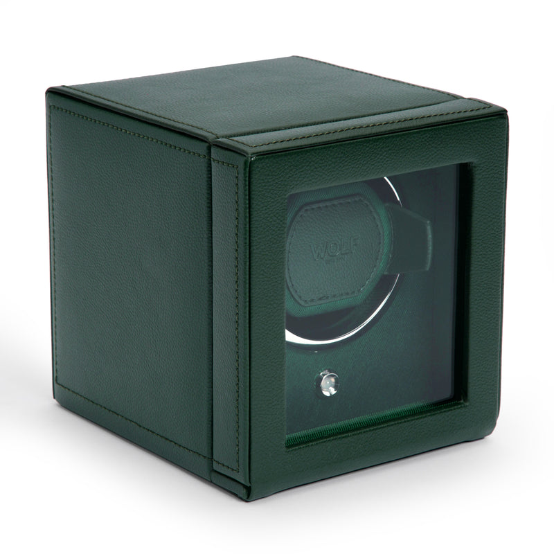 Green CUB Single Watch Winder with Cover