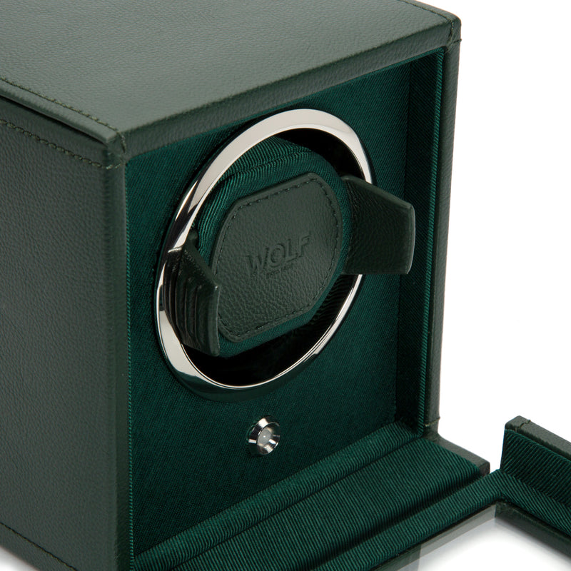 Green CUB Single Watch Winder with Cover