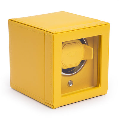 Yellow CUB Single Watch Winder with Cover