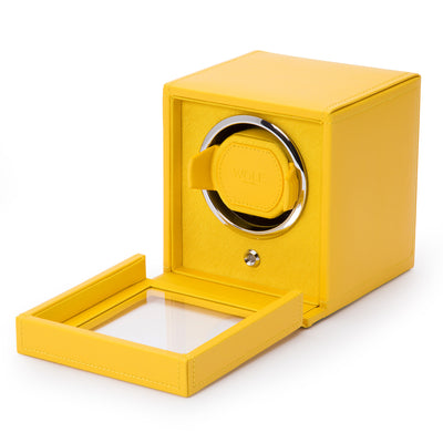 Yellow CUB Single Watch Winder with Cover