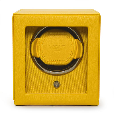 Yellow CUB Single Watch Winder with Cover