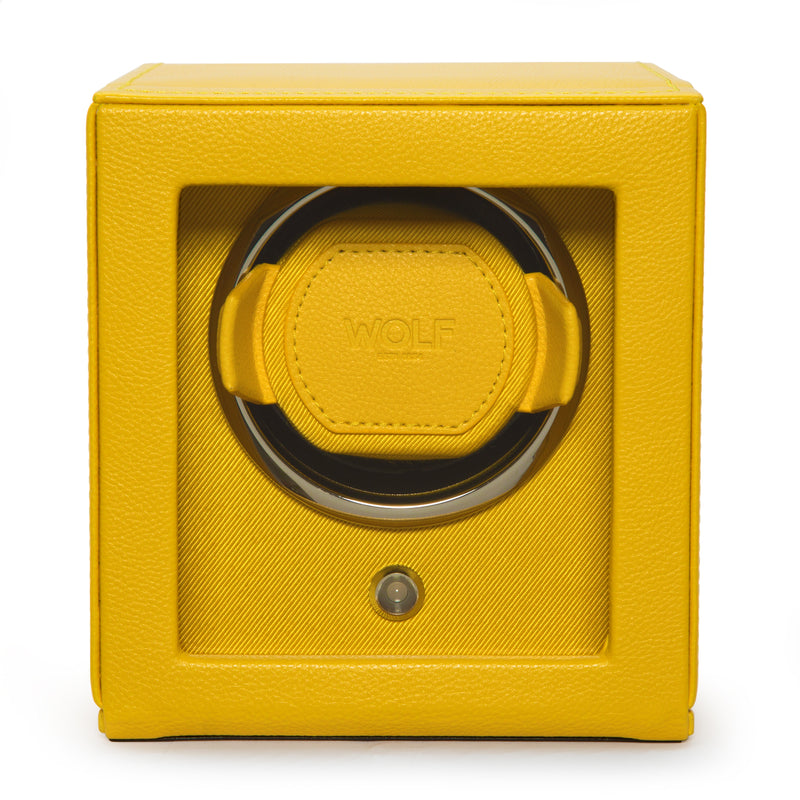 Yellow CUB Single Watch Winder with Cover