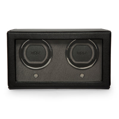 Black CUB Double Watch Winder with Cover