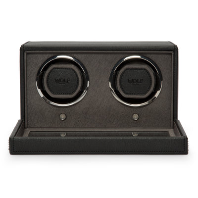 Black CUB Double Watch Winder with Cover