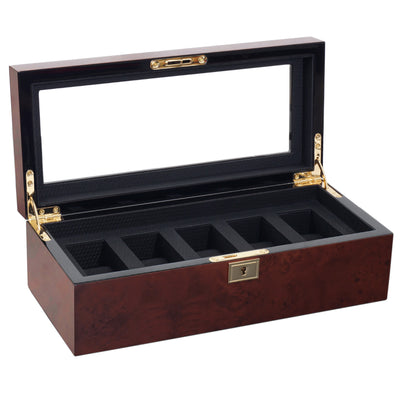 Burlwood SAVOY 5PC Watch Box