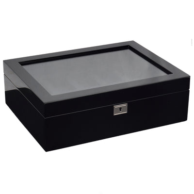 Black SAVOY 10PC Watch Box