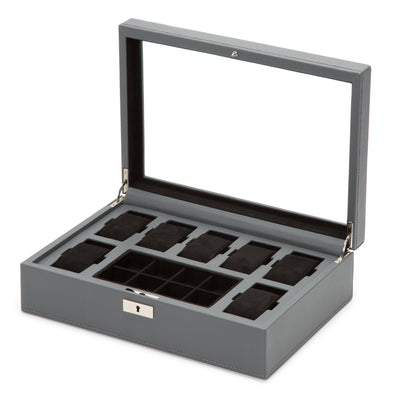 Grey HOWARD 7PC Watch Box with Storage