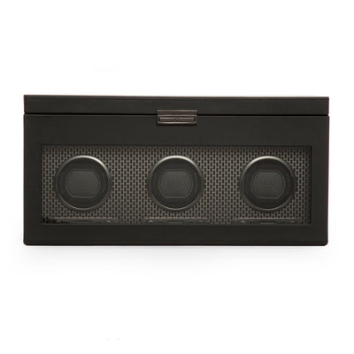 Black AXIS Triple Watch Winder with Storage