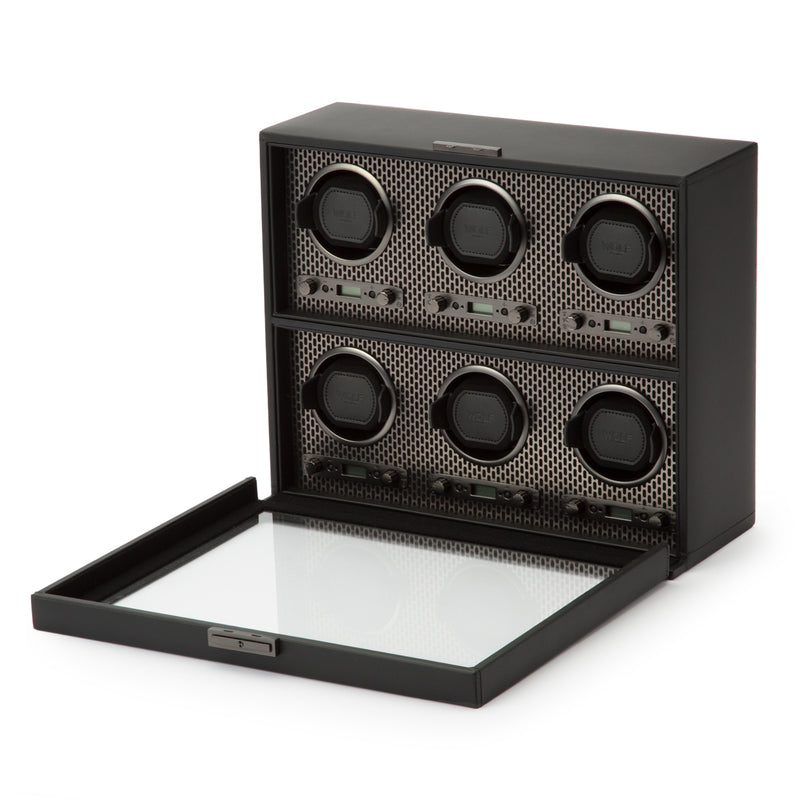 6PC Watch Winder Black