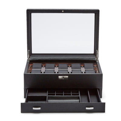 ROADSTER 10PC Watch Box with Drawer