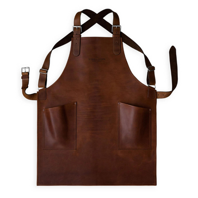 Walnut Ragleth Bespoke Leather Apron