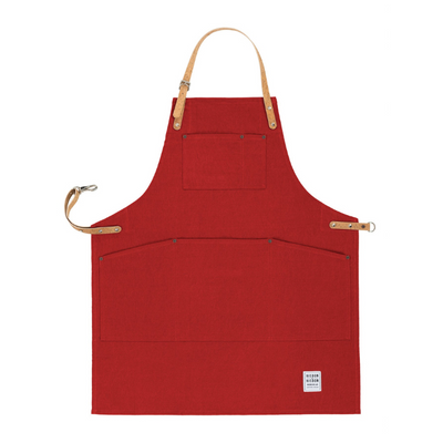 Red Multi-purpose Apron with Cork Straps