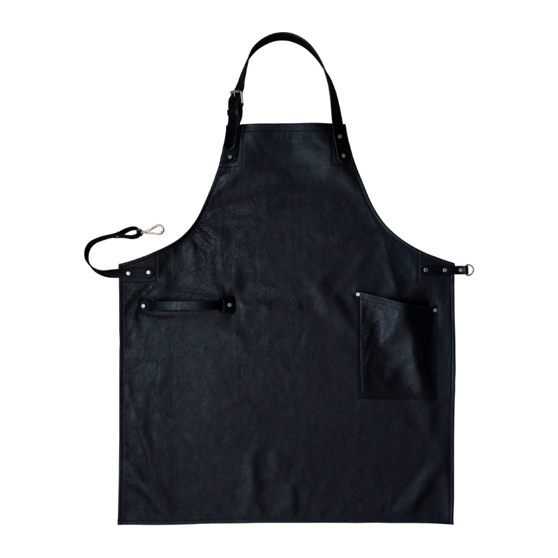 Neck Strap and Towel Loop Basalt Handcrafted Leather Apron