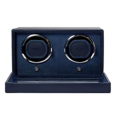 Navy CUB Double Watch Winder with Cover