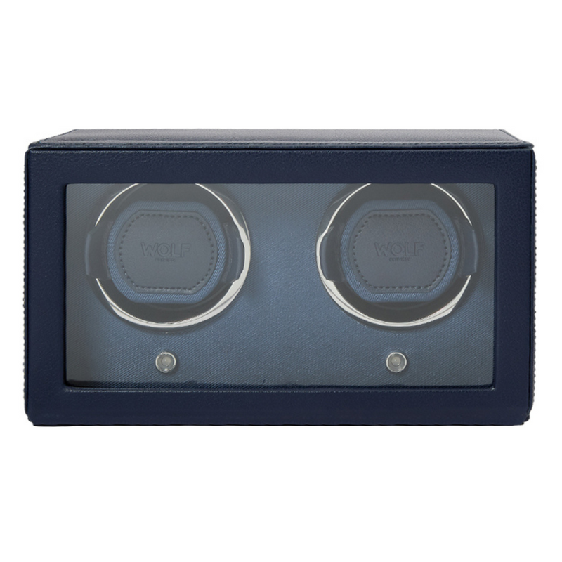 Navy CUB Double Watch Winder with Cover