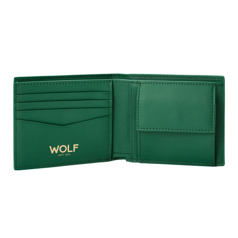 SIGNATURE Green Billfold and Coin Wallet