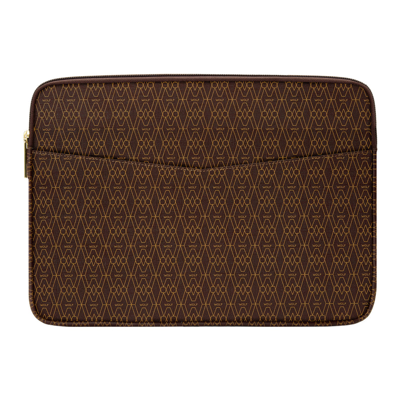 SIGNATURE Brown Laptop Zip Case